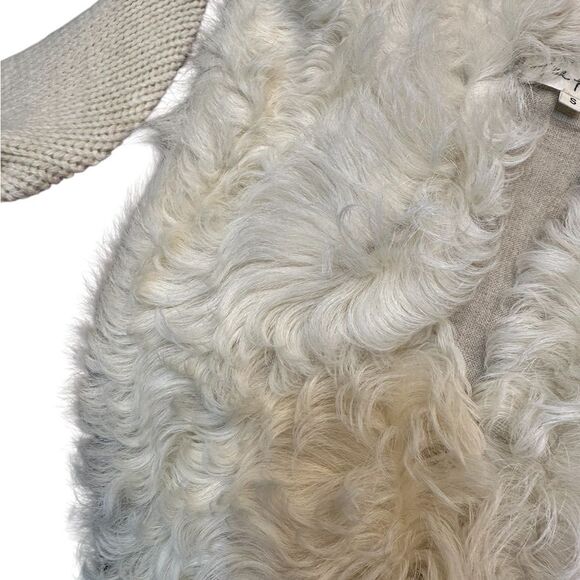 Nigel Preston Lambskin & Wool Knit Patchwork Artisan Jacket Size Small NWT - Picture 9 of 14